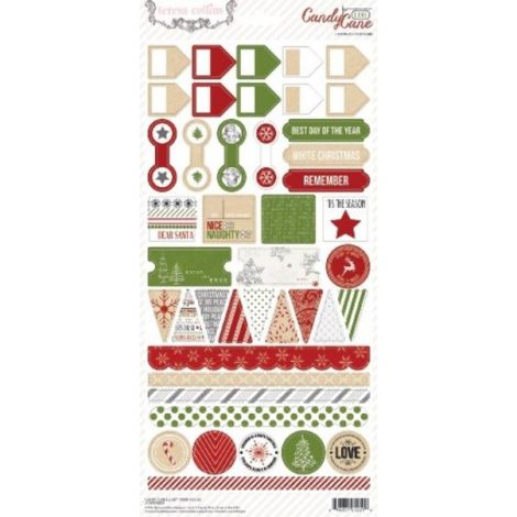 Naklejki Prima Marketing Teresa Collins Candy Cane Lane, 43szt